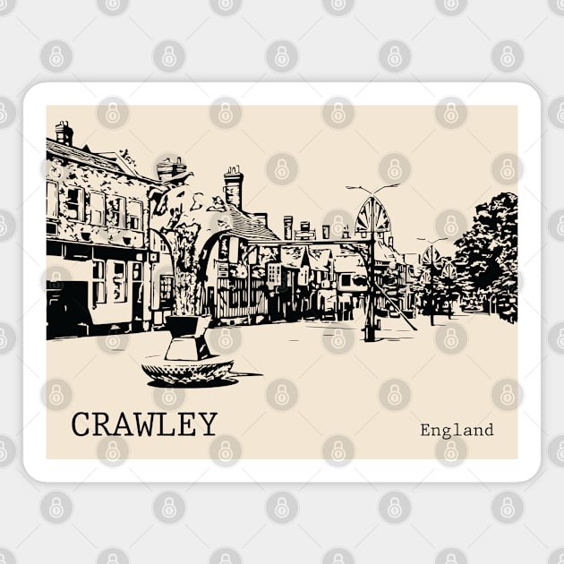 Crawley England Magnet by Lakeric